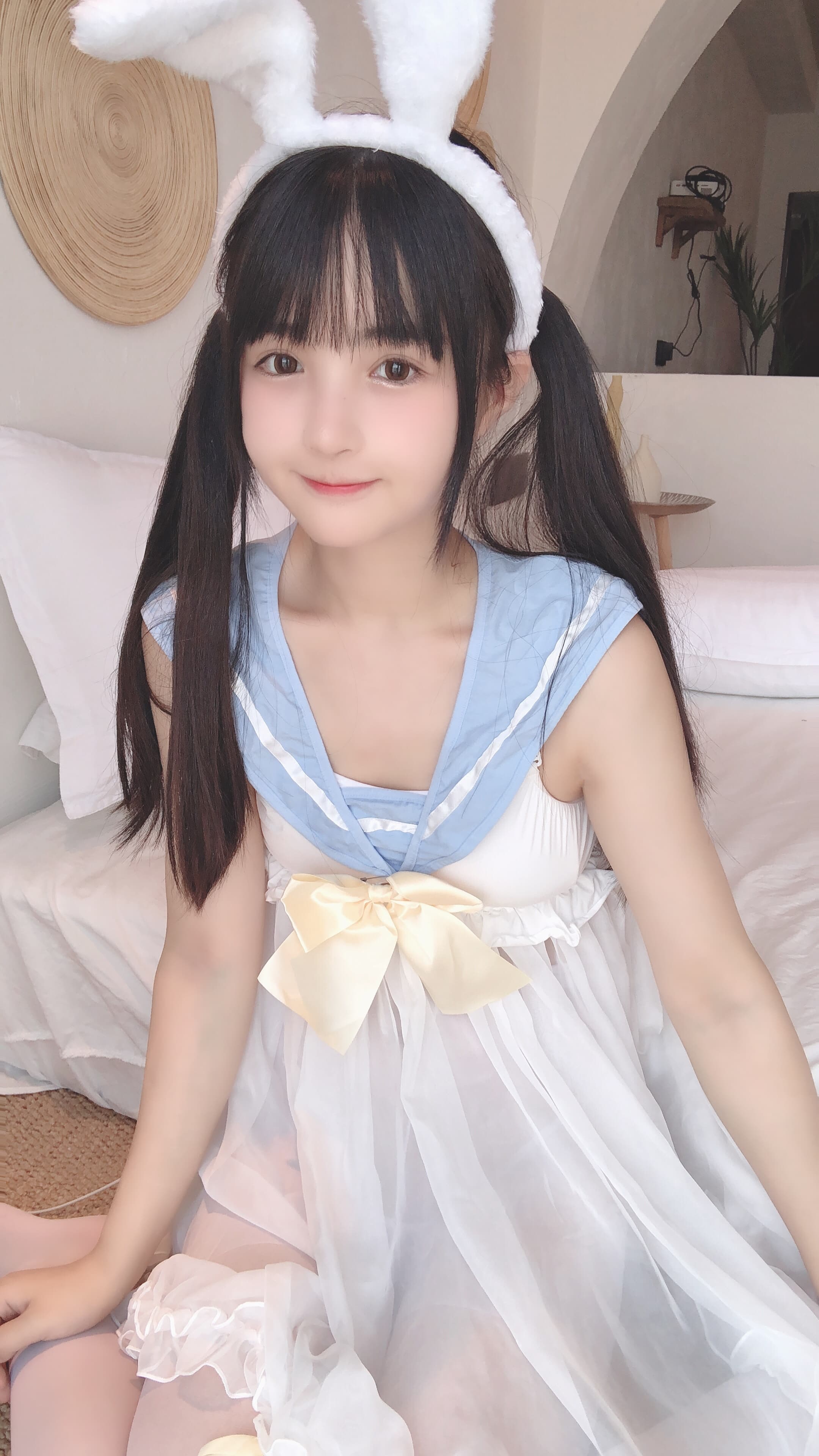失眠小宁双马尾少女写真|B站顶流coser甜辣风全收录