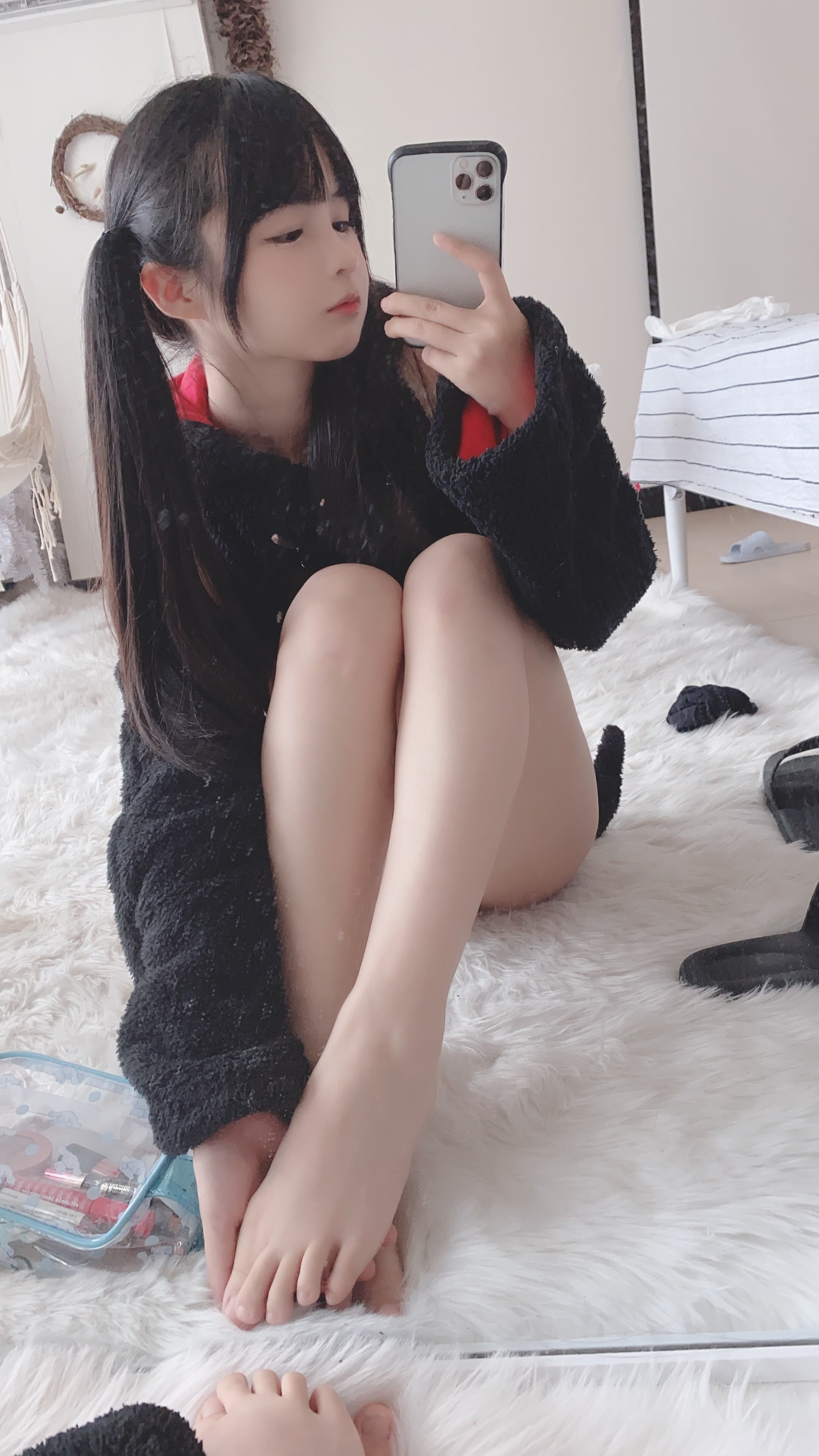 桜井宁宁小黑猫私房高清特辑:双马尾+黑色毛绒装撩爆直男心